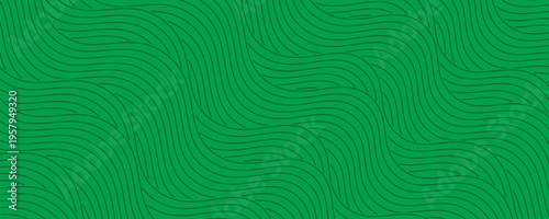 farm green banner, organic abstract background with fields. wavy green lines, natural organic products. ecology background. striped farmer green Pattern
