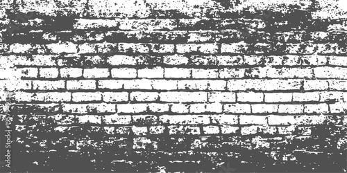 Abstract the weathered texture of an old brick wall, revealing the charm of aged architecture. The image showcases the pattern, colors and ruggedness of building material.