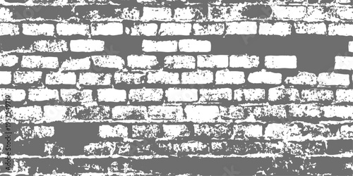 Abstract an aged and textured brick wall stands as a testament to time and history. The wall's surface showcases a weathered aesthetic.