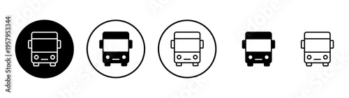 Bus icon vector. bus sign and symbol
