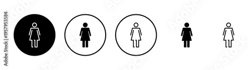 Female icon vector. woman sign and symbol