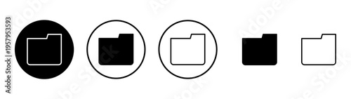 Folder icon vector. folder sign and symbol