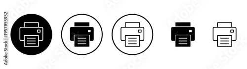 Print icon vector. printer sign and symbol