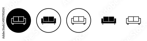 Sofa icon vector. sofa sign and symbol. furniture icon