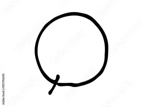 シンプルな手書きの吹き出し