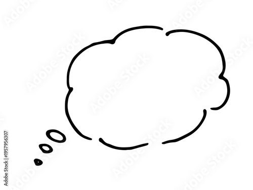 シンプルな手書きの吹き出し