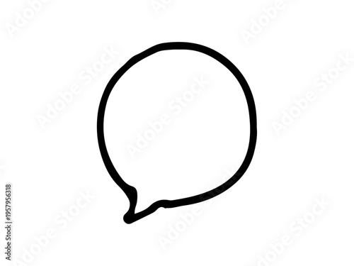 シンプルな手書きの吹き出し