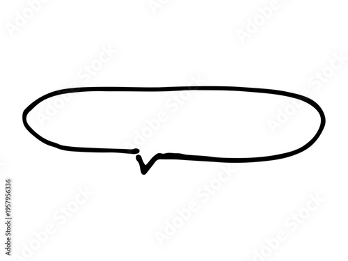 シンプルな手書きの吹き出し