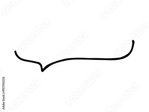 シンプルな手書きの吹き出し