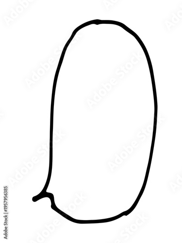 シンプルな手書きの吹き出し