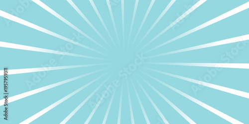 Blue sun rays background - Vector 10 eps