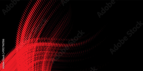 red black brush Car sticker wrap pattern banner abstract sporty lines black red color combination grunge brush pattern racing motorsport design.