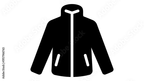 Sports wind jacket icon