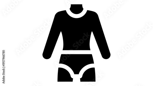 Thermal inner wear icon, representing insulating clothing for warmth in cold conditions