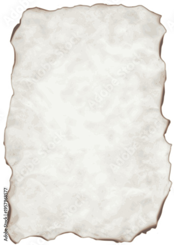 old paper with burnt edges