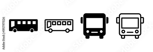 Bus icon vector illustration. bus sign and symbol. transport symbol