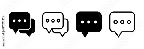 Chat icon vector illustration. speech bubble sign and symbol. comment icon. message