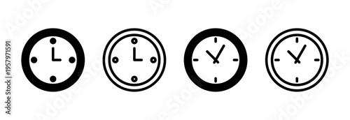Clock icon vector illustration. Time sign and symbol. watch icon