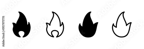 Fire icon vector illustration. fire sign and symbol
