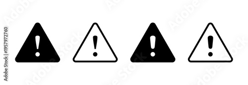 Danger icon vector illustration. attention sign and symbol. Hazard warning attention sign
