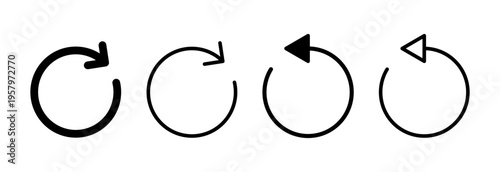 Refresh icon vector illustration. Reload sign and symbol. Update icon.