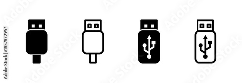 Usb icon vector illustration. Flash disk sign and symbol. flash drive sign.