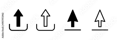 Upload icon vector illustration. load data sign and symbol