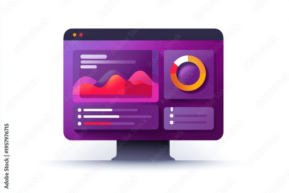 Obraz premium Ai-powered privacy regulations dashboard with gdpr icons digital workspace overview
