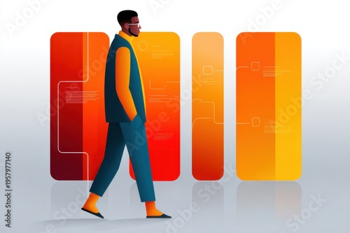 User onboarding journey infographic for digital workspace in professional settings