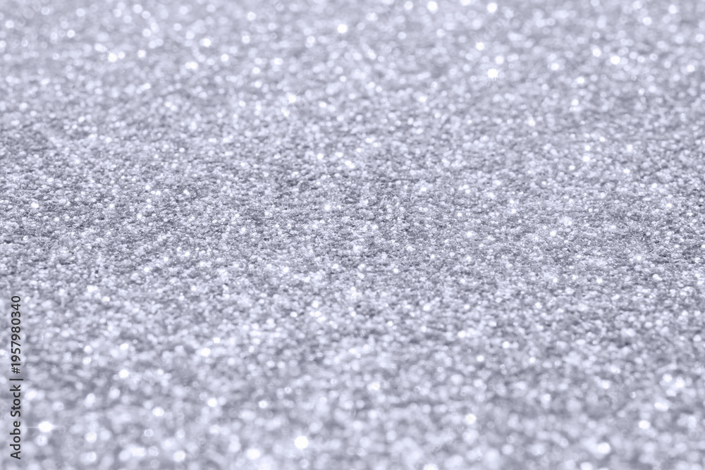 Obraz premium Abstract silver glitter sparkle texture background