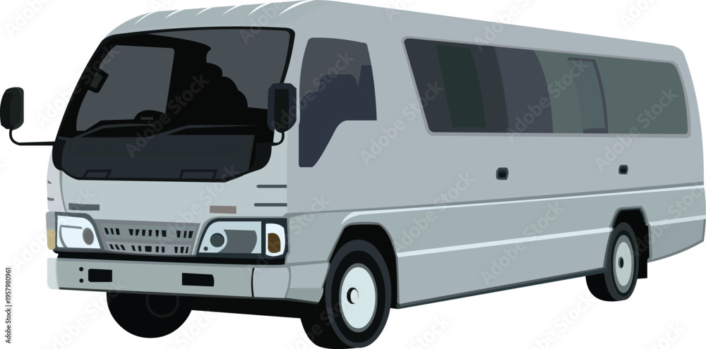 Fototapeta premium Mini Bus Passenger Car.eps