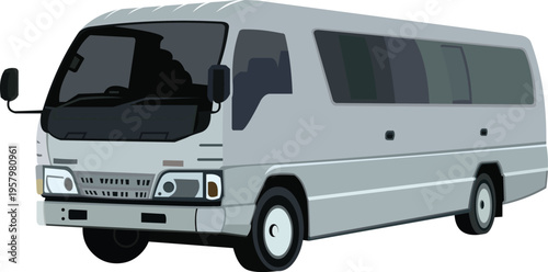 Mini Bus Passenger Car.eps