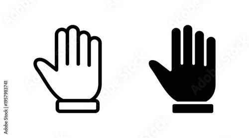 Hand icon set vector. hand sign and symbol. hand gesture