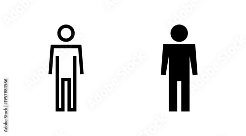 Man icon set vector. male sign and symbol. human symbol