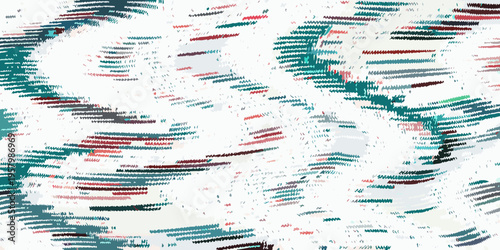 Abstract expressionist painting with energetic brushstrokes and varied colors