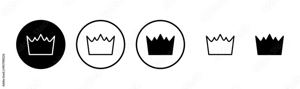 Obraz premium Crown icon logo design. crown sign and symbol