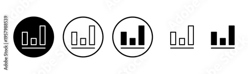 Growing graph icon logo design. Chart sign and symbol. diagram icon