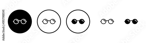 Glasses icon logo design. Glasses sign and symbol
