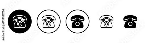 Telephone icon logo design. phone sign and symbol