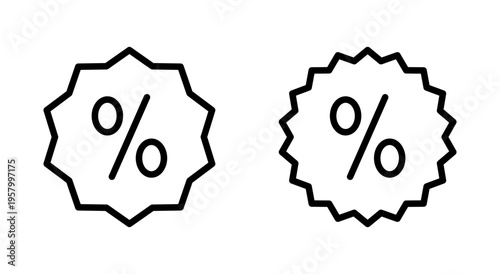 Discount icon symbol for apps and websites. Discount tag sign and symbol