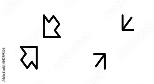 Fullscreen Icon symbol for apps and websites. Expand to full screen sign and symbol. Arrows symbol