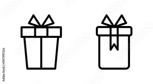 Gift icon symbol for apps and websites. gift sign and symbol. birthday gift