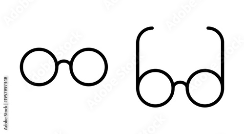 Glasses icon symbol for apps and websites. Glasses sign and symbol