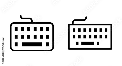 Keyboard icon symbol for apps and websites. keyboard sign and symbol