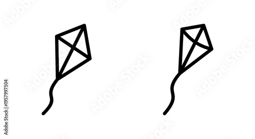 Kite icon symbol for apps and websites. kite sign and symbol