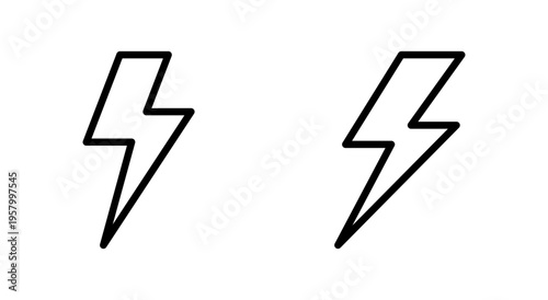 Lightning icon symbol for apps and websites. electric sign and symbol. power icon. energy sign