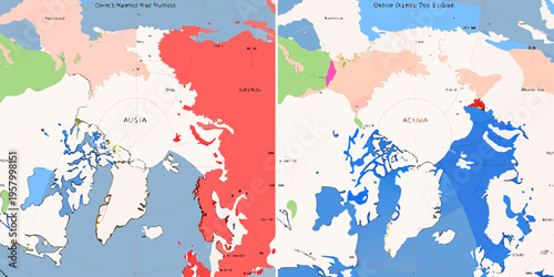 Arctic sea ice extent comparison September 1987 versus September 2023