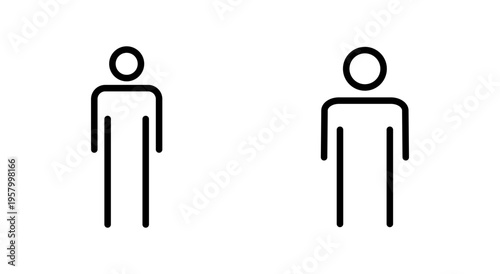 Man icon symbol for apps and websites. male sign and symbol. human symbol