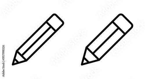 Pencil icon symbol for apps and websites. pen sign and symbol. edit icon vector