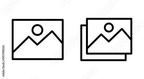 Picture icon symbol for apps and websites. photo gallery sign and symbol. image icon